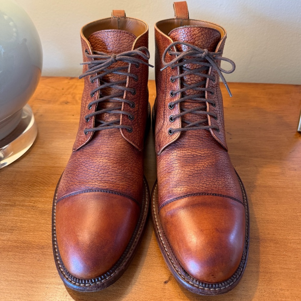 Taft Rome Leather Lace-Up Boots